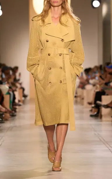 Michael Kors Collection Perforated Suede Trench Coat | Thumbnail 2