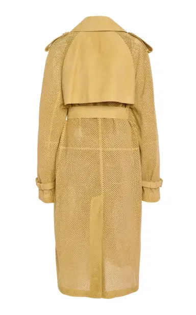 Michael Kors Collection Perforated Suede Trench Coat | Thumbnail 3