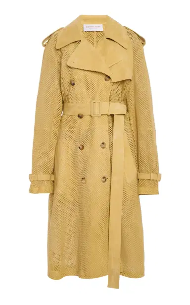 Michael Kors Collection Perforated Suede Trench Coat | Thumbnail 1