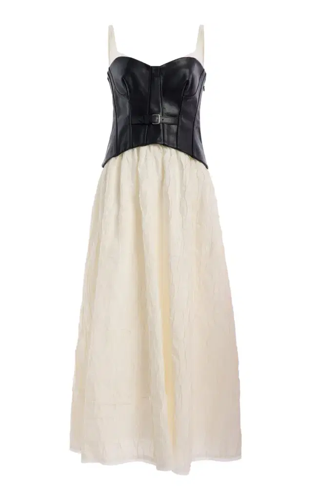Cortland Belted Bustier Midi Dress
