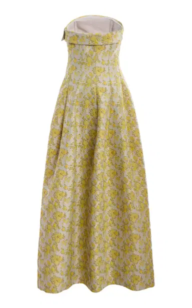 SIMKHAI Octavia Floral-Jacquard Gown | Thumbnail 5 SIMKHAI Octavia Floral-Jacquard Gown | Thumbnail 5
