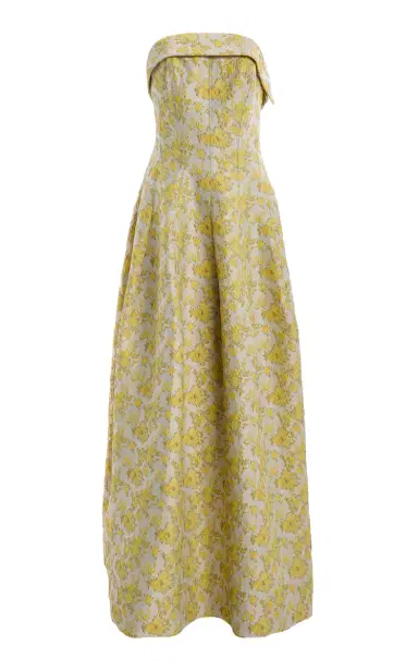 SIMKHAI Octavia Floral-Jacquard Gown | Thumbnail 1 SIMKHAI Octavia Floral-Jacquard Gown | Thumbnail 1