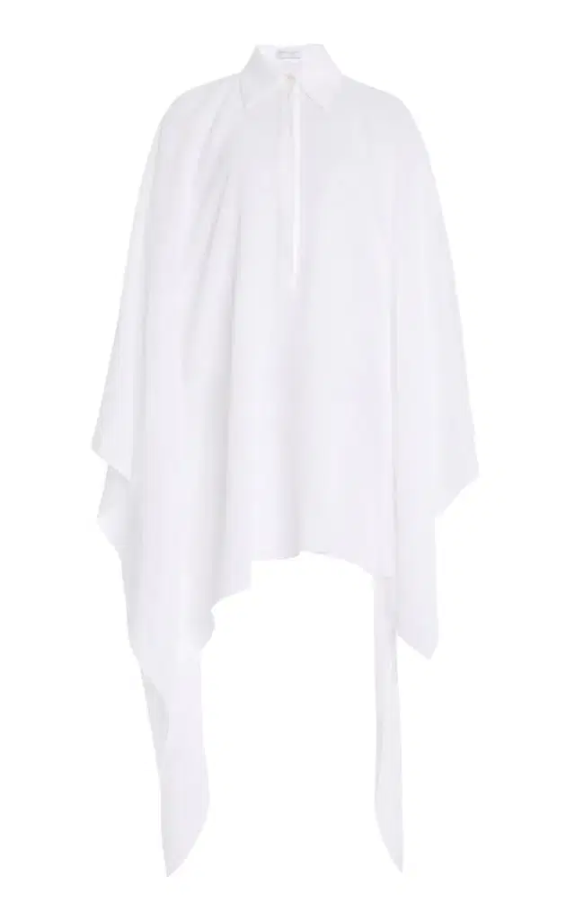 Michael Kors Collection Asymmetric Linen Crepe Caftan