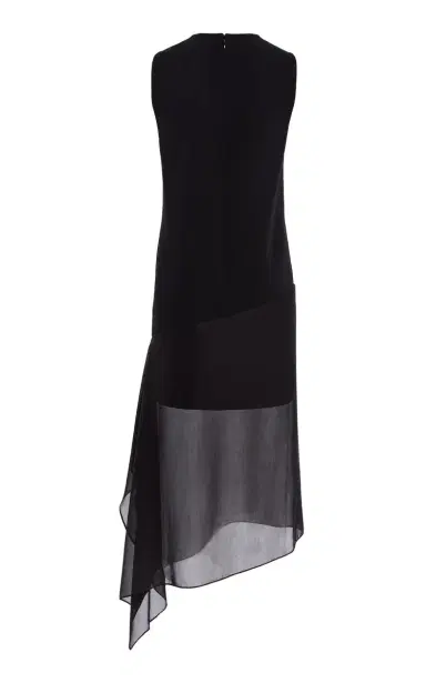 Michael Kors Collection Skirt-Veiled Stretch-Wool Crepe Midi Dress | Thumbnail 3