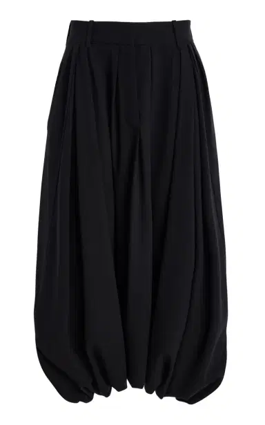 Michael Kors Collection Draped Stretch-Tissue Wool Crepe Culottes | Thumbnail 6