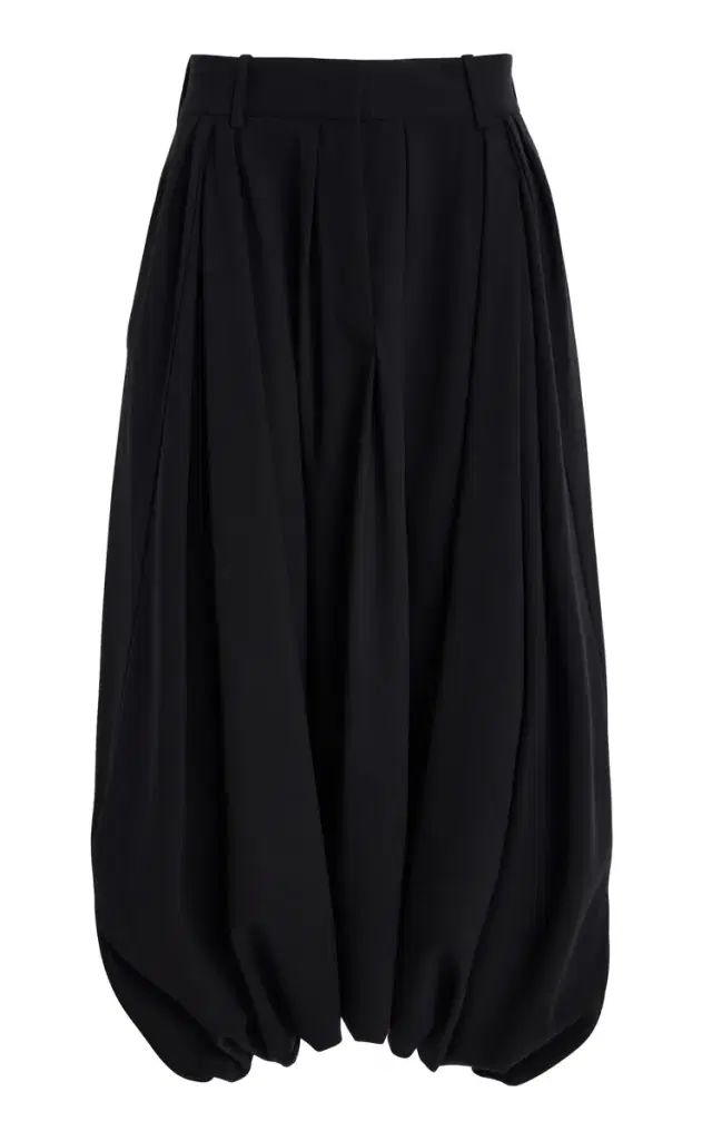 Michael Kors Collection Draped Stretch-Tissue Wool Crepe Culottes