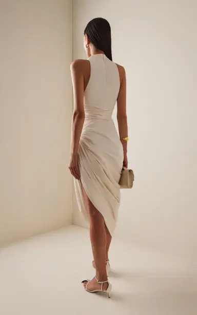 Altuzarra Dora Gathered Midi Dress | Thumbnail 4