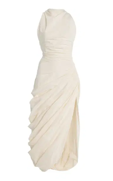 Altuzarra Dora Gathered Midi Dress | Thumbnail 1