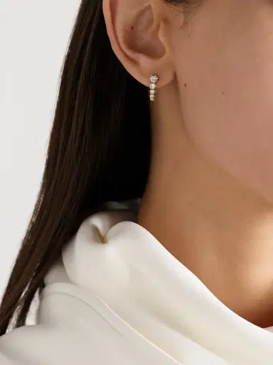 Jennifer Meyer Edith 18-karat Gold Diamond Earrings | Thumbnail 2 Jennifer Meyer Edith 18-karat Gold Diamond Earrings | Thumbnail 2