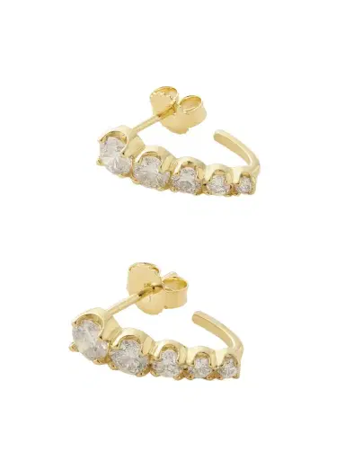 Jennifer Meyer Edith 18-karat Gold Diamond Earrings | Thumbnail 1 Jennifer Meyer Edith 18-karat Gold Diamond Earrings | Thumbnail 1