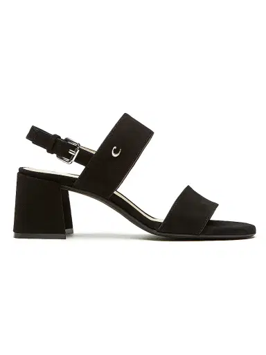 La Canadienne Women's Flemming Suede Block-Heel Sandals - Black - Size 10 | Thumbnail 1 La Canadienne Women's Flemming Suede Block-Heel Sandals - Black - Size 10 | Thumbnail 1