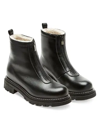 La Canadienne Women's Delta Leather Shearling-Lined Ankle Boots | Thumbnail 3