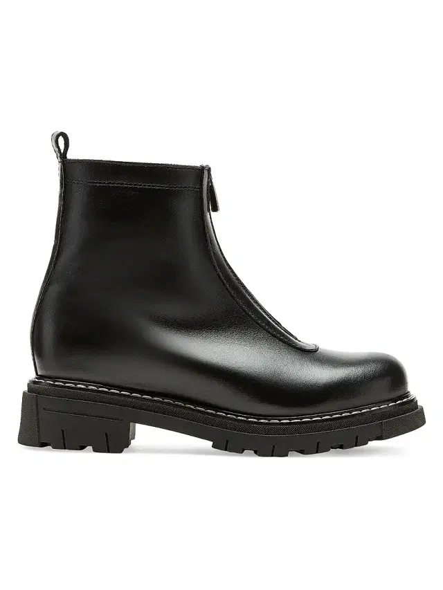 La Canadienne Women's Delta Leather Shearling-Lined Ankle Boots - Black Leather