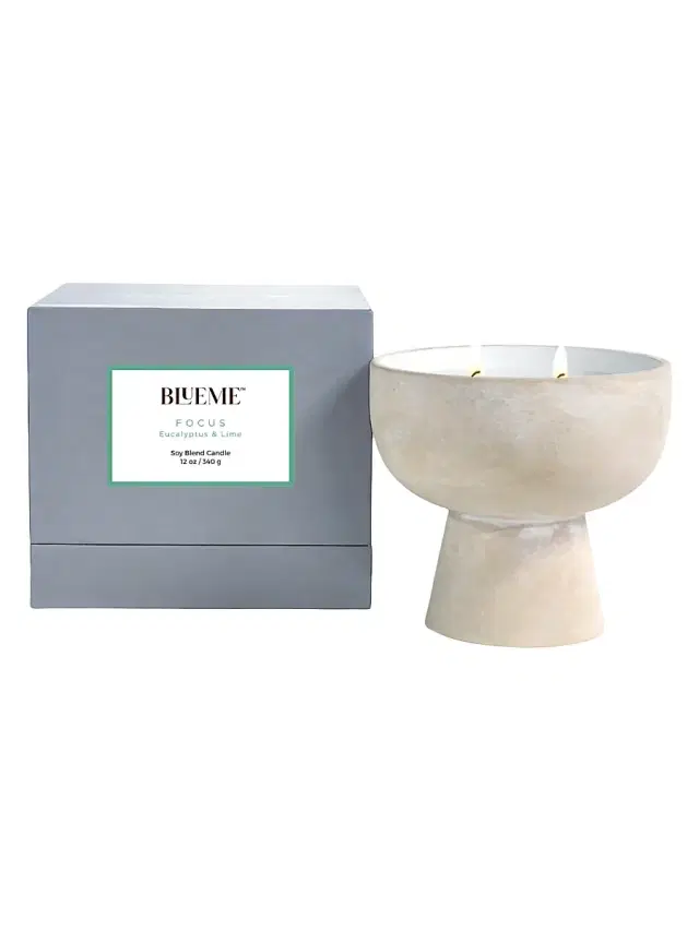 Blueme Focus Eucalyptus & Lime Ceramic Candle Giant