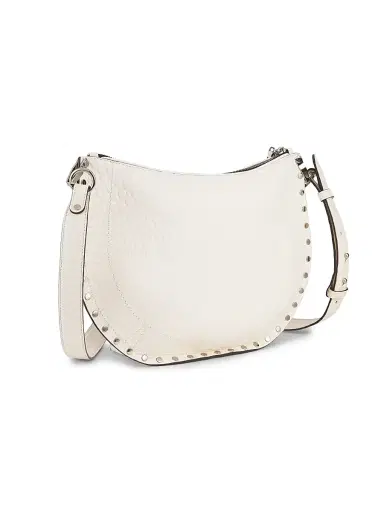 Isabel Marant Women's Oskan Soft Zip Leather Shoulder Bag - Chalk | Thumbnail 4