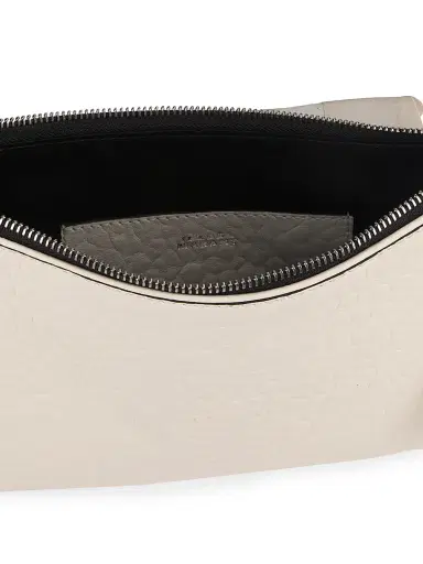 Isabel Marant Women's Oskan Soft Zip Leather Shoulder Bag - Chalk | Thumbnail 5