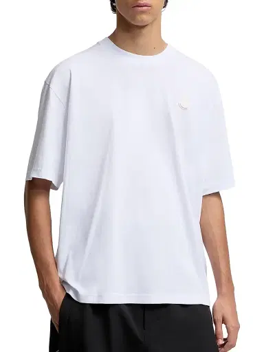 Moncler Genius Men's Moncler x A$AP Rocky Crew Neck T-Shirts in Cotton - White | Thumbnail 2