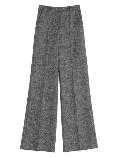 Valentino Garavani Women's Wool Mouliné Pants | Thumbnail 1 Valentino Garavani Women's Wool Mouliné Pants | Thumbnail 1