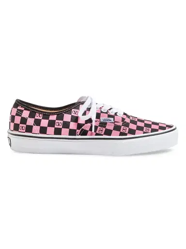 Valentino Garavani and Vans Men's Low-Top Sneakers - Pink Orchid Black - Size 7 | Thumbnail 1 Valentino Garavani and Vans Men's Low-Top Sneakers - Pink Orchid Black - Size 7 | Thumbnail 1