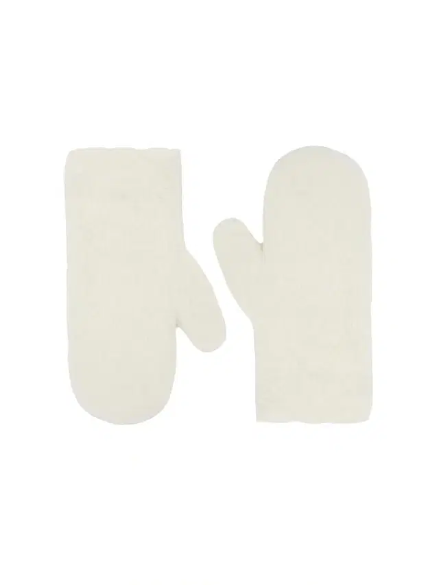 Max Mara Women's Mittens in Alpaca and Wool Teddy Fabric - Optical White
