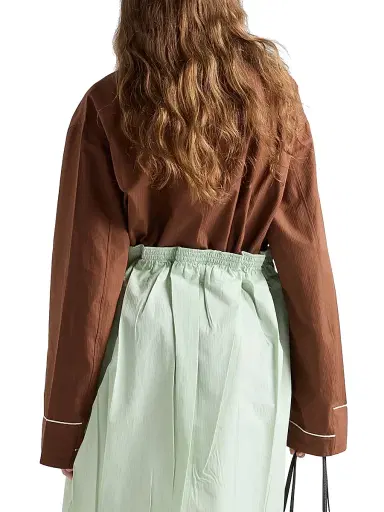 Prada Women's Cotton Shirt - Brown | Thumbnail 3 Prada Women's Cotton Shirt - Brown | Thumbnail 3