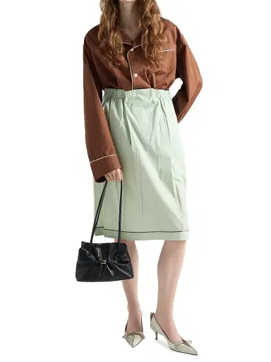 Prada Women's Cotton Shirt - Brown | Thumbnail 6 Prada Women's Cotton Shirt - Brown | Thumbnail 6
