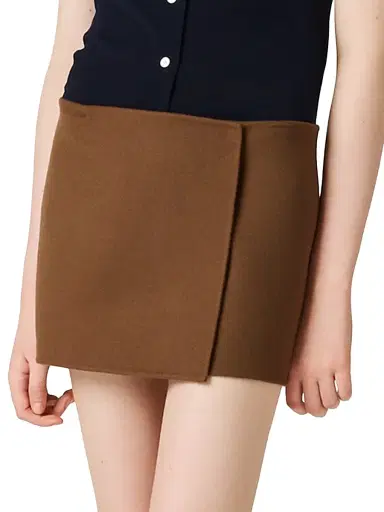 Miu Miu Women's Double Cashmere Miniskirt | Thumbnail 2 Miu Miu Women's Double Cashmere Miniskirt | Thumbnail 2