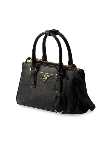 Prada Women's Galleria Patent Saffiano Leather Mini Top Handle Bag | Thumbnail 4