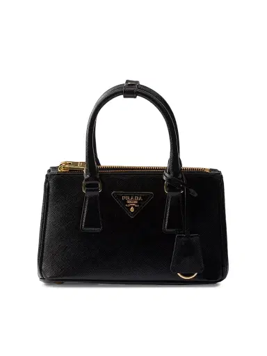 Prada Women's Galleria Patent Saffiano Leather Mini Top Handle Bag | Thumbnail 1