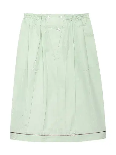 Prada Women's Cotton Midi Skirt - Green | Thumbnail 1 Prada Women's Cotton Midi Skirt - Green | Thumbnail 1