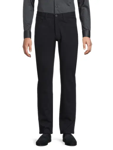 Emporio Armani Men's Five-Pocket Twill Pants - Navy - Size 36 | Thumbnail 3
