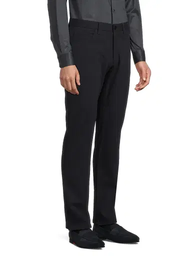 Emporio Armani Men's Five-Pocket Twill Pants - Navy - Size 36 | Thumbnail 4