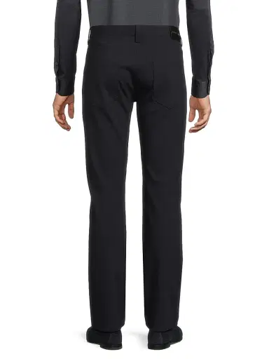 Emporio Armani Men's Five-Pocket Twill Pants - Navy - Size 36 | Thumbnail 5