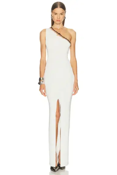 Grace Ling Flame One Shoulder Maxi Dress | Thumbnail 1 Grace Ling Flame One Shoulder Maxi Dress | Thumbnail 1