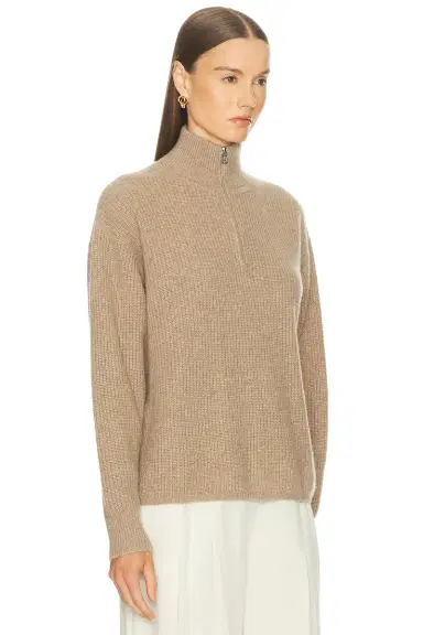 Jenni Kayne Cashmere Half Zip Sweater | Thumbnail 2