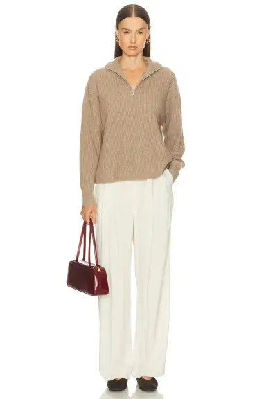 Jenni Kayne Cashmere Half Zip Sweater | Thumbnail 4