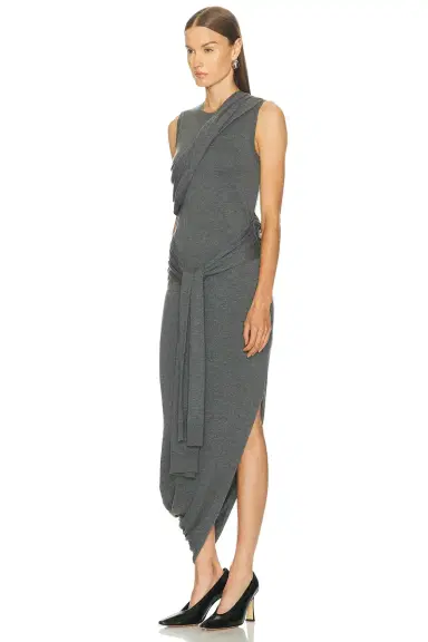JW Anderson Tie Detail Sleeveless Dress | Thumbnail 3 JW Anderson Tie Detail Sleeveless Dress | Thumbnail 3