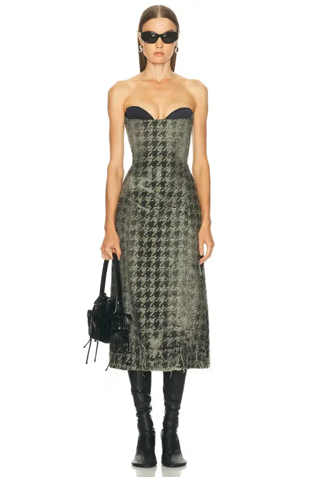 Diesel Strapless Midi Dress