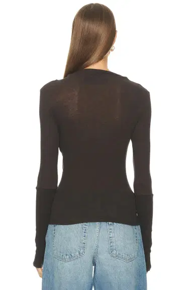 ENZA COSTA Cashmere Twist Top | Thumbnail 3