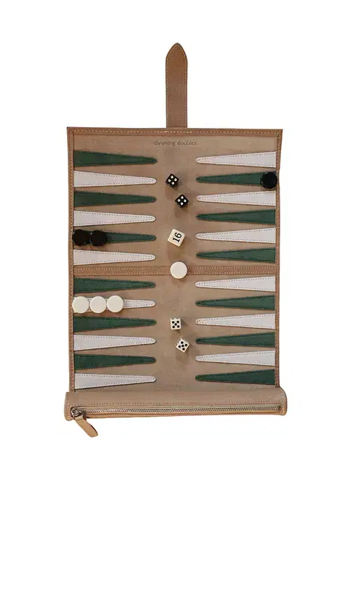 Throwing Doubles Tulum Travel Backgammon Board