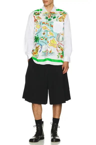 Comme des Garçons SHIRT Wide Classic Hawaiian Map Shirt | Thumbnail 4 Comme des Garçons SHIRT Wide Classic Hawaiian Map Shirt | Thumbnail 4