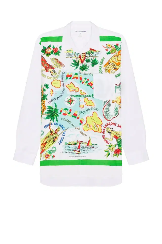 COMME des GARCONS SHIRT Wide Classic Hawaiian Map Shirt