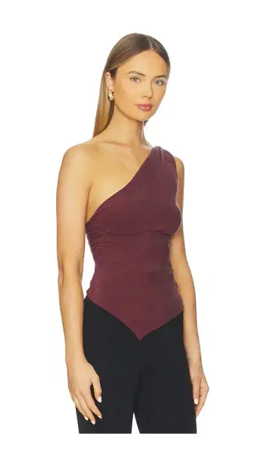 Peachy Den Amelia One Shoulder Top | Thumbnail 2