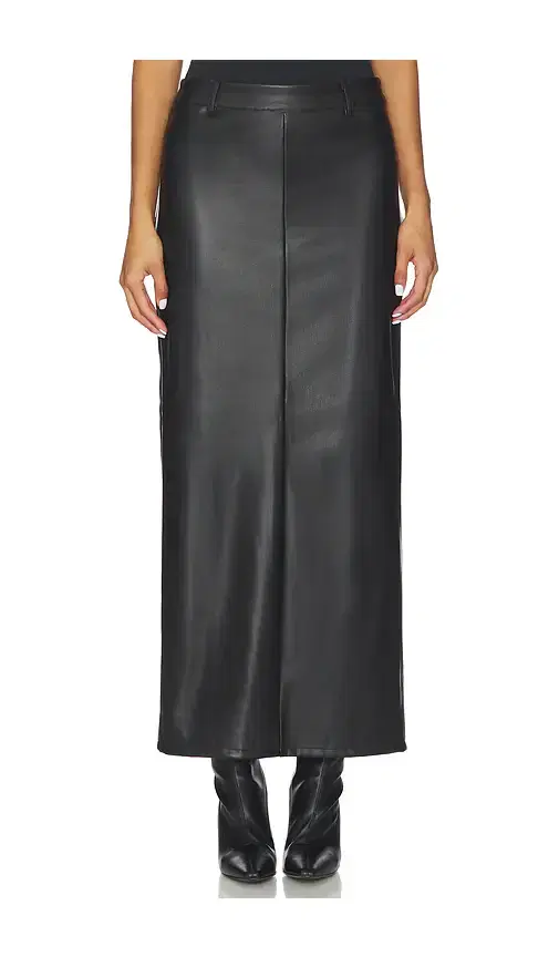 ALL THE WAYS Kayla Faux Leather Skirt