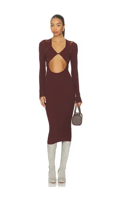 ISA BOULDER Argyle Open Dress | Thumbnail 1
