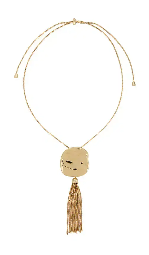 Ettika Molten Metal Tassel Necklace
