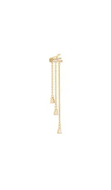 Ettika Crystal Waterfall Ear Cuff Earrings | Thumbnail 1