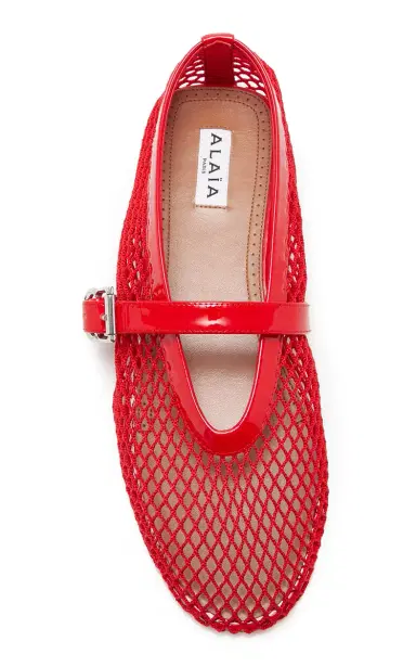 Alaïa Fishnet Ballet Flats | Thumbnail 2 Alaïa Fishnet Ballet Flats | Thumbnail 2