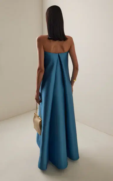 Bernadette Jacques Bow-Detailed Strapless Satin Maxi Dress | Thumbnail 4 Bernadette Jacques Bow-Detailed Strapless Satin Maxi Dress | Thumbnail 4