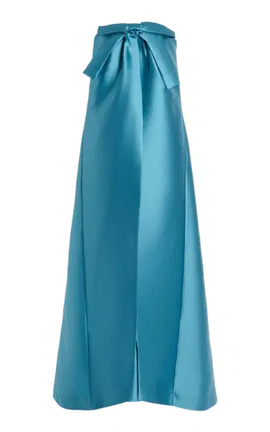 Bernadette Jacques Bow-Detailed Strapless Satin Maxi Dress | Thumbnail 1 Bernadette Jacques Bow-Detailed Strapless Satin Maxi Dress | Thumbnail 1